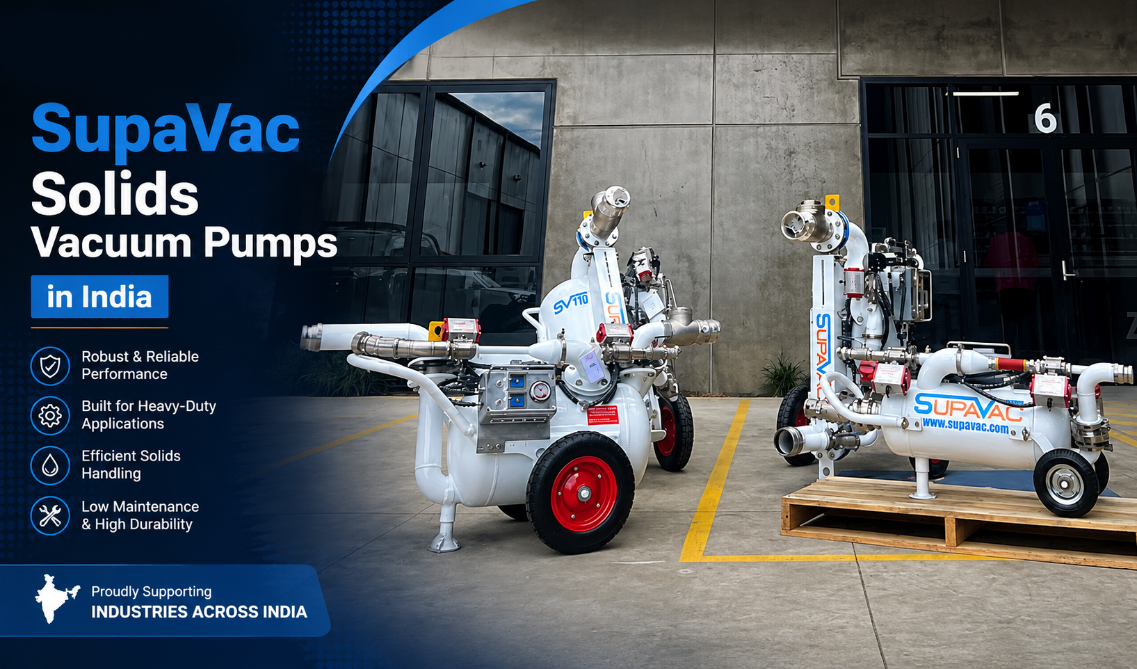 SupaVac solids vacuum pump in India